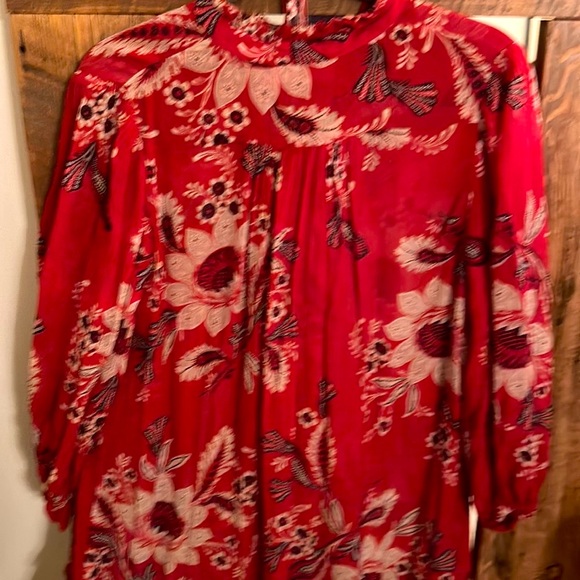 Zimmerman; Size 3 (10) l; Gorgeous silk dress with full slip liner; red - Picture 6 of 9